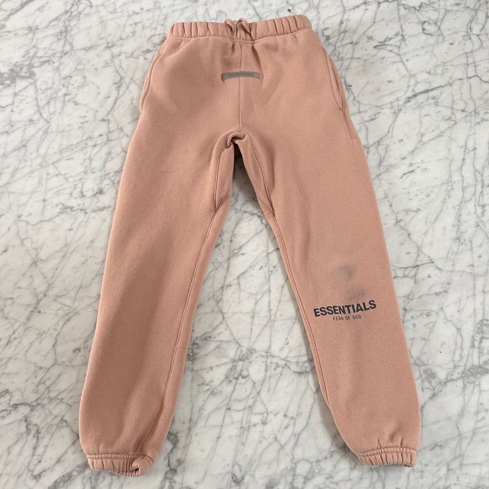 Fear of God Essentials Sweatpants Youth Sz 8 Pink